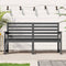 vidaXL - Tuinbank - 159,5x48x91,5 - cm - massief - grenenhout - grijs