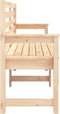 vidaXL - Tuinbank - 159,5x48x91,5 - cm - massief - grenenhout
