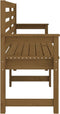 vidaXL - Tuinbank - 159,5x48x91,5 - cm - massief - grenenhout - honingbruin