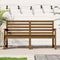 vidaXL - Tuinbank - 159,5x48x91,5 - cm - massief - grenenhout - honingbruin