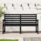 vidaXL - Tuinbank - 159,5x48x91,5 - cm - massief - grenenhout - zwart