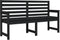 vidaXL - Tuinbank - 159,5x48x91,5 - cm - massief - grenenhout - zwart