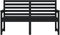 vidaXL - Tuinbank - 159,5x48x91,5 - cm - massief - grenenhout - zwart