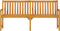 vidaXL - Tuinbank - 180 - cm - massief - acaciahout