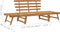 vidaXL - Tuinbank - 2-in-1 - 190 - cm - massief - acaciahout