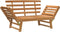 vidaXL - Tuinbank - 2-in-1 - 190 - cm - massief - acaciahout