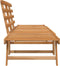 vidaXL - Tuinbank - 2-in-1 - 190 - cm - massief - acaciahout