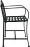vidaXL - Tuinbank - 2-zits - 104 - cm - staal - zwart