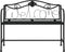 vidaXL - Tuinbank - 2-zits - 104 - cm - staal - zwart
