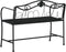 vidaXL - Tuinbank - 2-zits - 104 - cm - staal - zwart