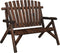 vidaXL - Tuinbank - 2-zits - 119x85x98 - cm - massief - vurenhout