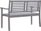 vidaXL - Tuinbank - 2-zits - 120 - cm - massief - eucalyptushout - grijs
