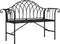 vidaXL - Tuinbank - 2-zits - 128 - cm - staal - zwart