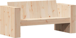 vidaXL - Tuinbank - 2-zits - 134x60x62 - cm - massief - grenenhout