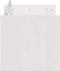 vidaXL - Tuinbank - 2-zits - 134x60x62 - cm - massief - grenenhout - wit