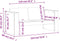 vidaXL - Tuinbank - 2-zits - 134x60x62 - cm - massief - grenenhout