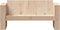 vidaXL - Tuinbank - 2-zits - 134x60x62 - cm - massief - grenenhout