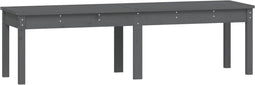 vidaXL - Tuinbank - 2-zits - 159,5x44x45 - cm - massief - grenenhout - grijs