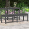 vidaXL - Tuinbank - 2-zits - 159,5x44x45 - cm - massief - grenenhout - grijs
