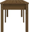 vidaXL - Tuinbank - 2-zits - 159,5x44x45 - cm - massief - grenenhout - honingbruin