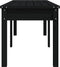 vidaXL - Tuinbank - 2-zits - 159,5x44x45 - cm - massief - grenenhout - zwart