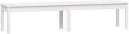 vidaXL - Tuinbank - 2-zits - 203,5x44x45 - cm - massief - grenenhout - wit