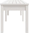 vidaXL - Tuinbank - 2-zits - 203,5x44x45 - cm - massief - grenenhout - wit