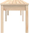 vidaXL - Tuinbank - 2-zits - 203,5x44x45 - cm - massief - grenenhout