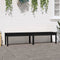 vidaXL - Tuinbank - 2-zits - 203,5x44x45 - cm - massief - grenenhout - zwart