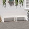 vidaXL - Tuinbank - 2-zits - 203,5x44x45 - cm - massief - grenenhout - wit