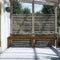 vidaXL - Tuinbank - 2-zits - 203,5x44x45 - cm - massief - grenenhout - honingbruin