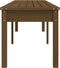 vidaXL - Tuinbank - 2-zits - 203,5x44x45 - cm - massief - grenenhout - honingbruin