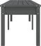 vidaXL - Tuinbank - 2-zits - 203,5x44x45 - cm - massief - grenenhout - grijs