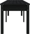 vidaXL - Tuinbank - 2-zits - 203,5x44x45 - cm - massief - grenenhout - zwart