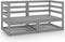 vidaXL - Tuinbank - 2-zits - massief - grenenhout - grijs