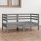 vidaXL - Tuinbank - 2-zits - massief - grenenhout - grijs