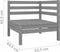 vidaXL - Tuinbank - 2-zits - massief - grenenhout - grijs