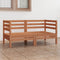 vidaXL - Tuinbank - 2-zits - massief - grenenhout - honingbruin