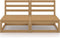 vidaXL - Tuinbank - 2-zits - massief - grenenhout - honingbruin