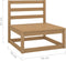 vidaXL - Tuinbank - 2-zits - massief - grenenhout - honingbruin