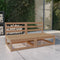 vidaXL - Tuinbank - 2-zits - massief - grenenhout - honingbruin
