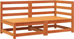 vidaXL - Tuinbank - 2-zits - massief - grenenhout - wasbruin