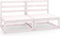 vidaXL - Tuinbank - 2-zits - massief - grenenhout - wit