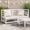 vidaXL - Tuinbank - 2-zits - massief - grenenhout - wit