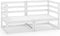 vidaXL - Tuinbank - 2-zits - massief - grenenhout - wit