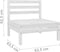 vidaXL - Tuinbank - 2-zits - massief - grenenhout - wit