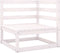 vidaXL - Tuinbank - 2-zits - massief - grenenhout - wit