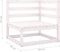 vidaXL - Tuinbank - 2-zits - massief - grenenhout - wit