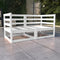 vidaXL - Tuinbank - 2-zits - massief - grenenhout - wit