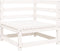 vidaXL - Tuinbank - 2-zits - massief - grenenhout - wit